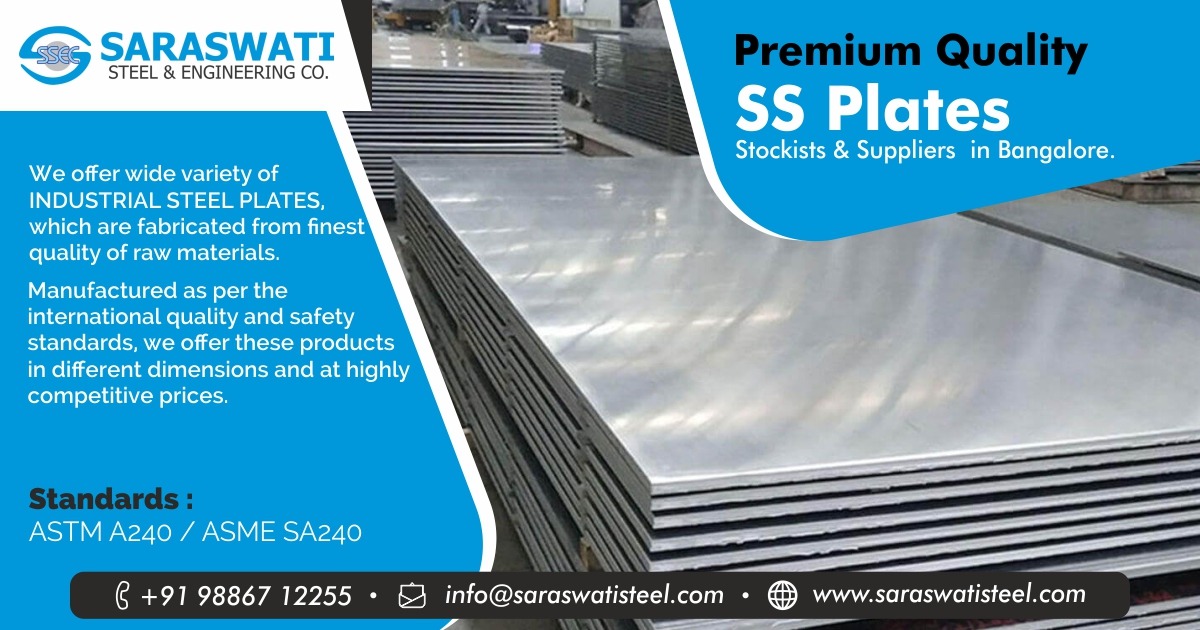 Premium Quality SS Plates Stockists & Suppliers in Bangalore, Karnataka & India