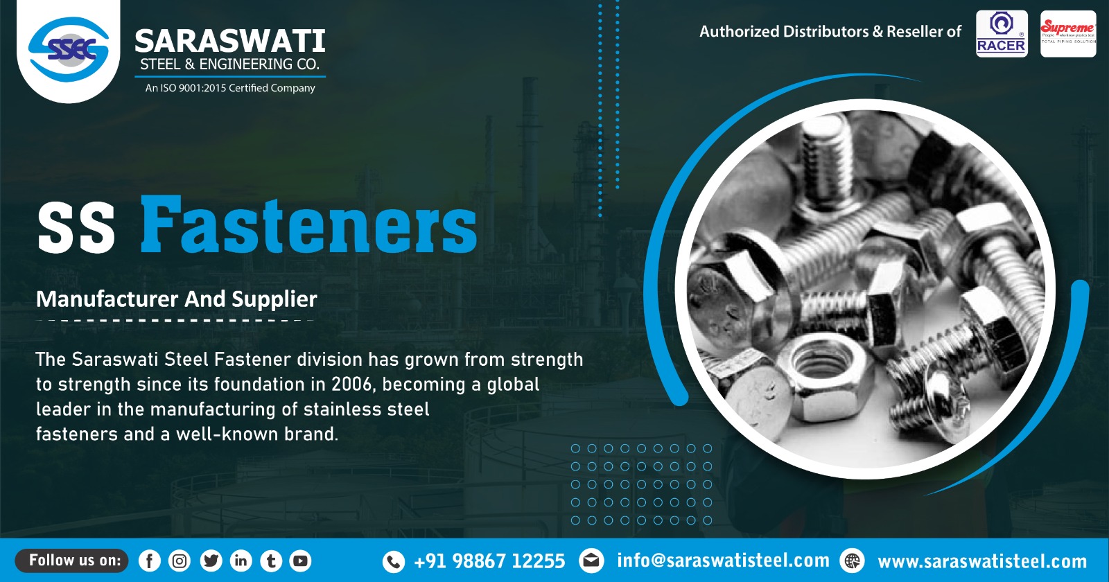 SS Fasteners Supplier In Chennai