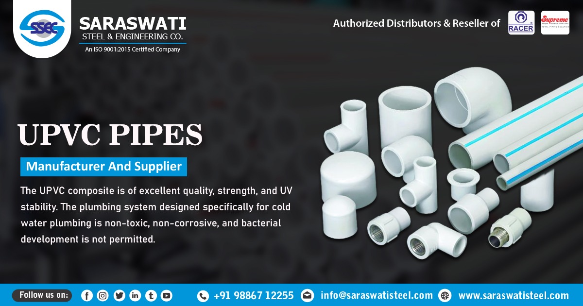 Supplier of UPVC Pipes in Tirupati