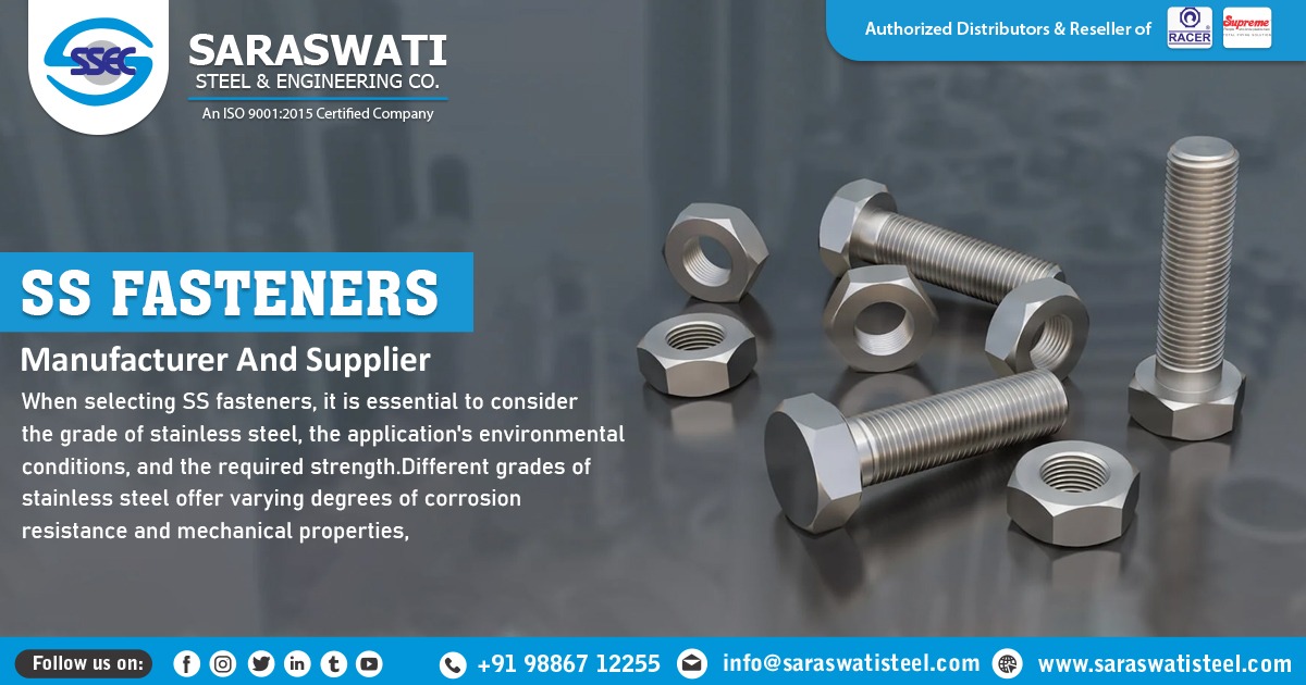 Supplier of Stainless Steel Fasteners In Tamil Nadu