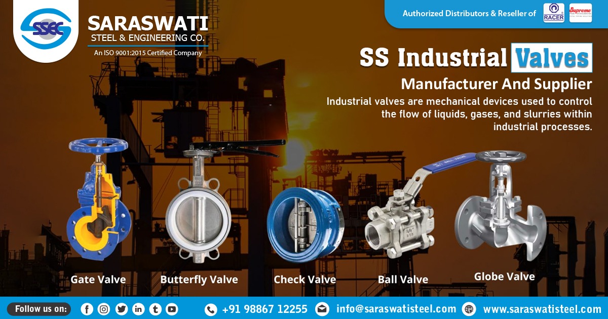 Supplier of SS Industrial Valve in Kerala