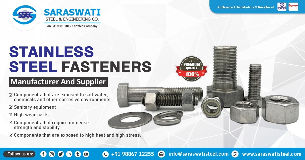 Supplier of Stainless Steel Fasteners In Karnataka